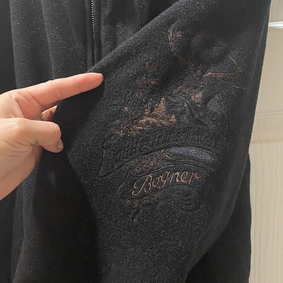 Bogner Fleece Embroidered Hooded Winter Jacket Size: Medium - Picture 6 of 16